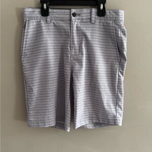 Ben Hogan Men's Light Gray Striped Shorts